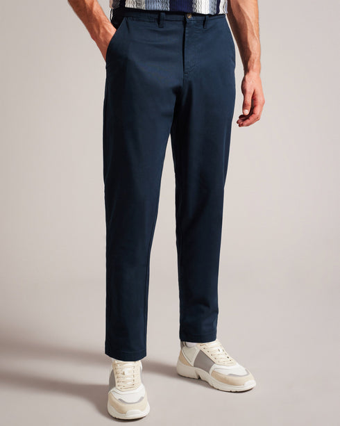 HAYBRN-Trousers-Regular Fit Textured Chino Tr- Ted Baker Romania